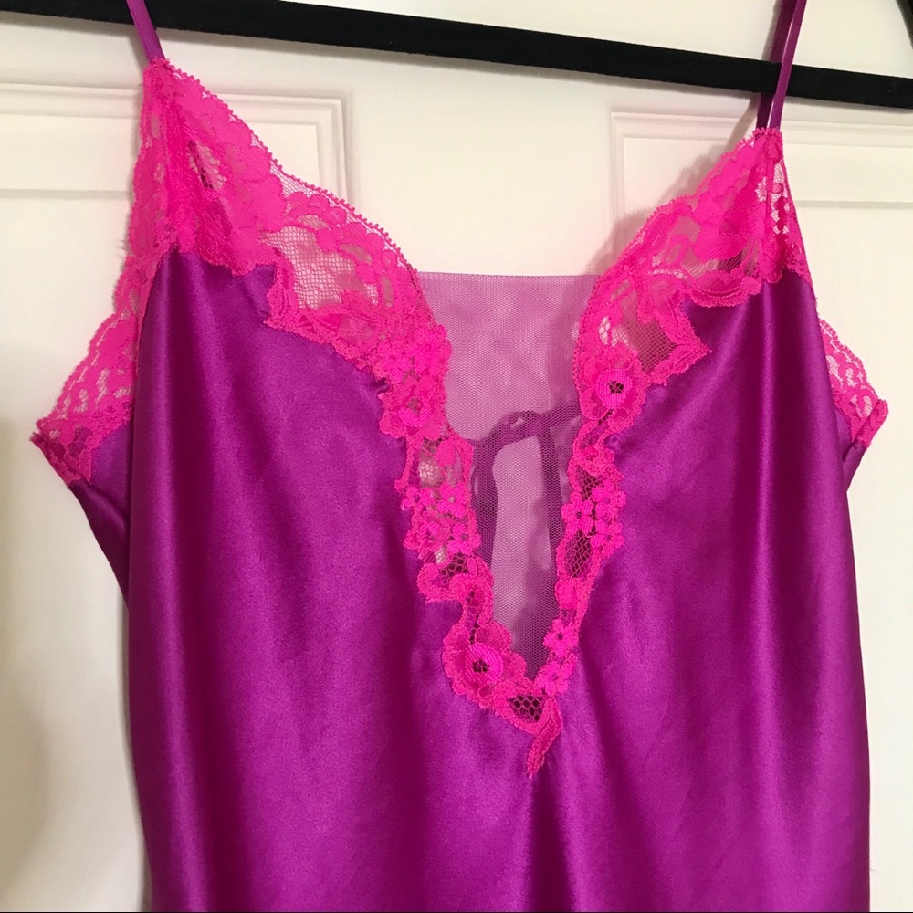 VS Satin Purple/pink lingerie top